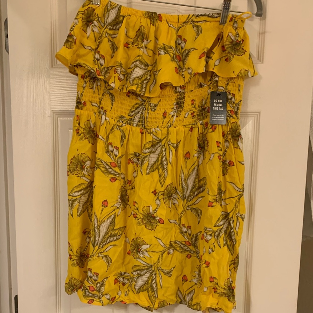 Express strapless dress